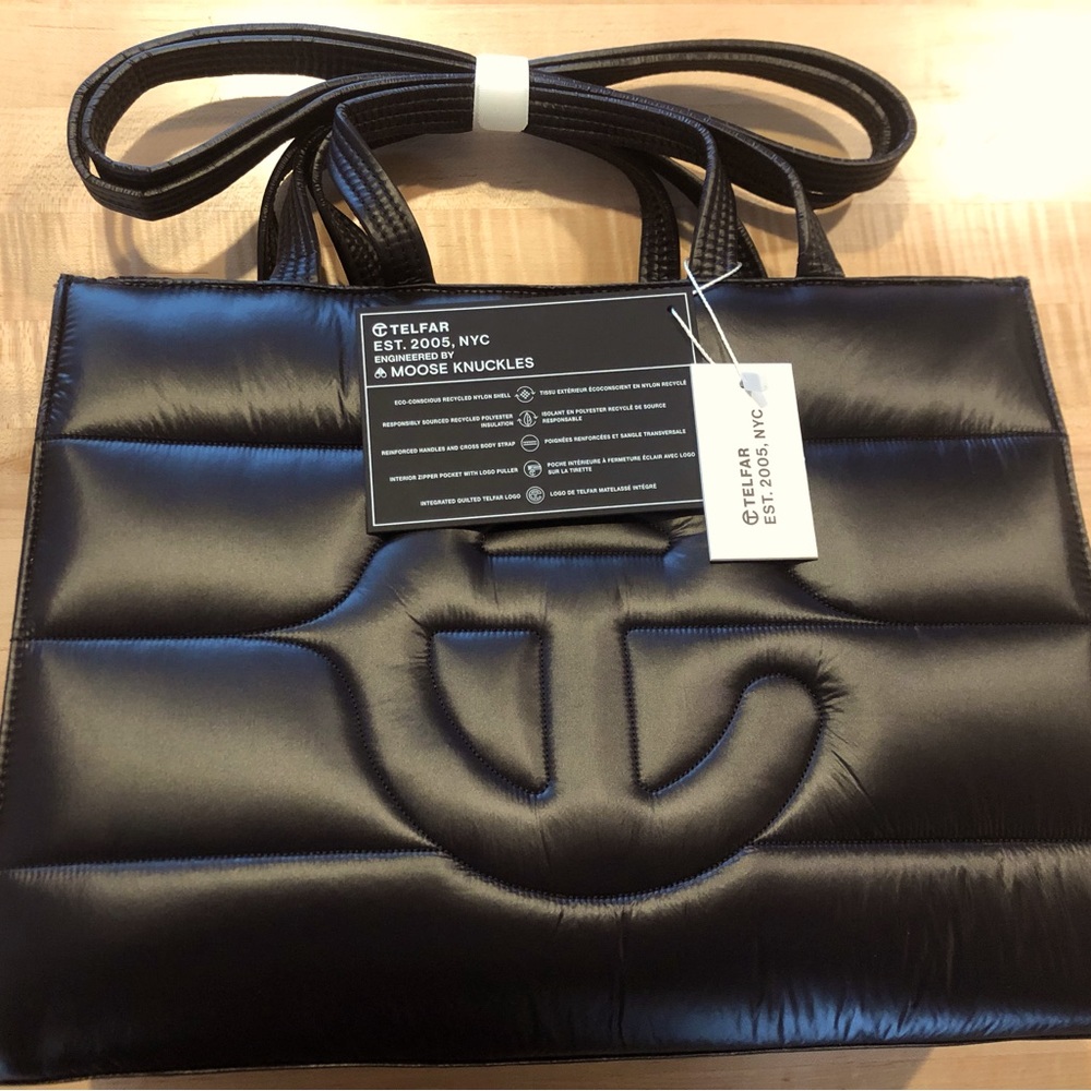 Telfar x Mooseknuckles Medium Black Bag